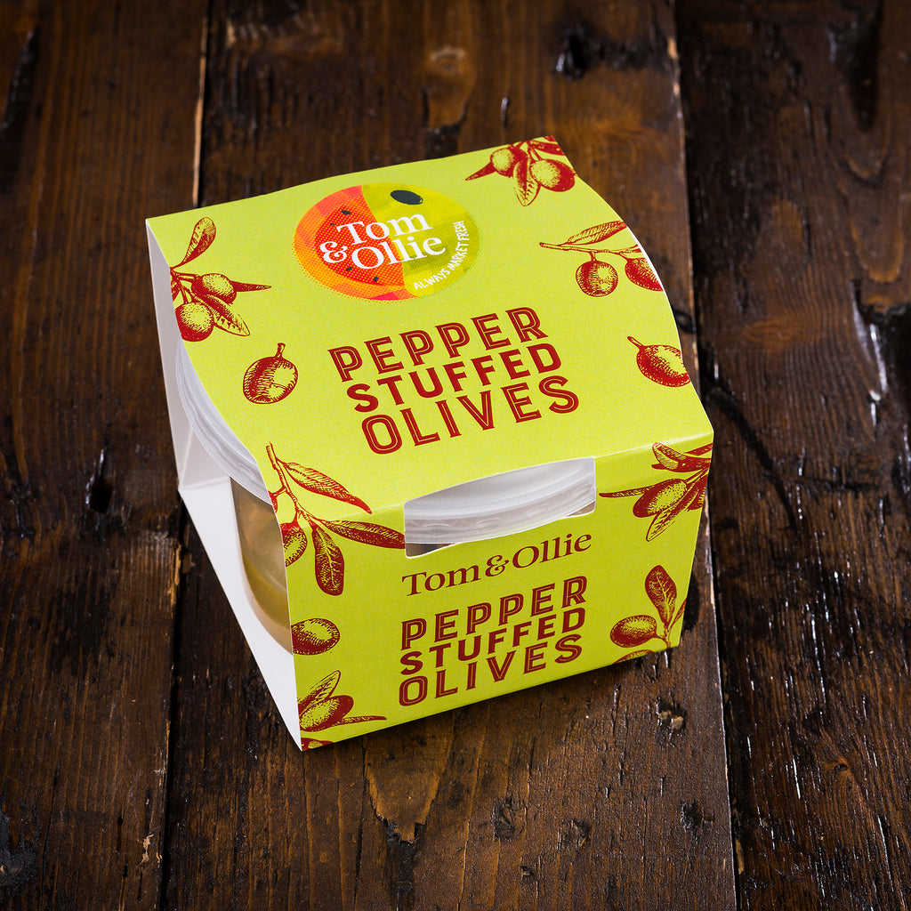 Pepper Stuffed Olives by Tom & Ollie