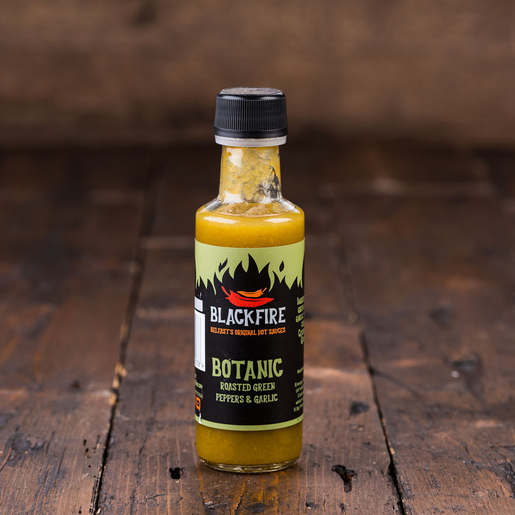 Botanic Roasted Green Peppers & Garlic Hot Sauce by Blackfire